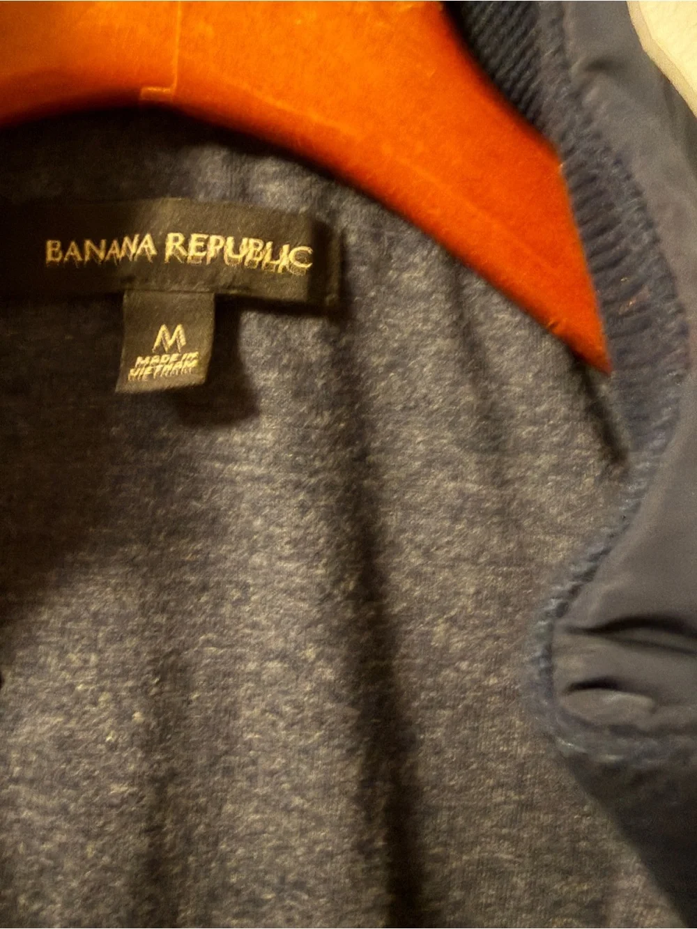 Banana Republic Quilted Navy Blue Men's Vest